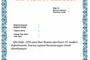 yapı kayıt belgesi